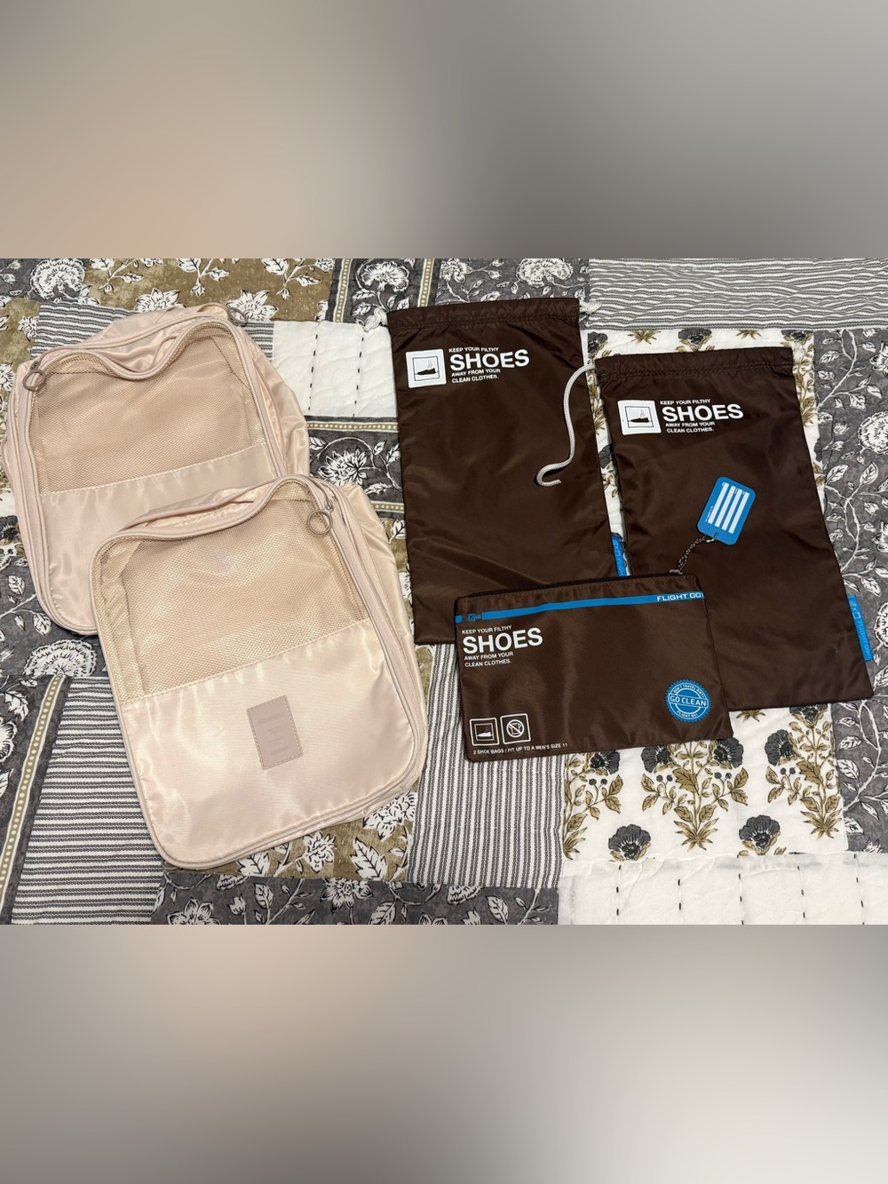 Set of Travel Shoe Bags